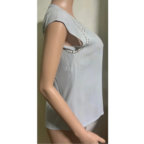 REBECCA TAYLOR Women’s Baby Blue Blouse - Picture 3 of 11